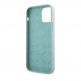 Guess Vintage Fuschia Script Silicone Case - силиконов (TPU) калъф за iPhone 12 mini (светлосин) 6