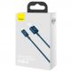 Baseus Superior Lightning USB Cable (CALYS-C03) - USB кабел за Apple устройства с Lightning порт (200 см) (син) 4