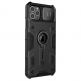 Nillkin CamShield Armor Hard Case - хибриден удароустойчив кейс с пръстен против изпускане за iPhone 11 (черен) 2