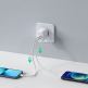 Ugreen Travel Wall Charger Power Delivery 40W - захранване за ел. мрежа смартфони и таблети с 2xUSB-C изхода и с технология за бързо зареждане (бял) 1