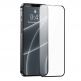 Baseus Full Screen Porcelain Tempered Glass (SGQP030101) - стъклено защитно покритие за целия дисплей на iPhone 13, iPhone 13 Pro (прозрачен-черен) (2 броя) 5