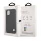 BMW Signature Leather Debossed Stripes Leather Case - кожен кейс (естествена кожа) за iPhone 11 (черен) 4
