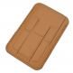 4smarts UltiMag ErgoFold Magnetic Kickstand Wallet - кожен портфейл (джоб) с градена поставка за прикрепяне към iPhone с MagSafe (кафяв) 8