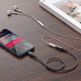 Acefast MFI Lightning to 3.5 mm Audio Adapter - адаптер от Lightning към 3.5 мм аудио жак за устройства с Lightning порт (18 см) (тъмносив) 3