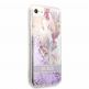 Guess Liquid Glitter Flower Case - дизайнерски кейс с висока защита за iPhone SE (2022), iPhone SE (2020), iPhone 8, iPhone 7 (лилав) 2