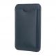 CaseMate MagSafe Card Holder - кожен портфейл (джоб) за прикрепяне към iPhone с MagSafe (тъмносин) 3