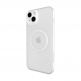 SwitchEasy Gravity M Case - тънък полипропиленов кейс с Magsafe за iPhone 14 Plus (бял-прозрачен) 1