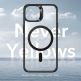 ESR Classic HaloLock MagSafe Case - хибриден кейс с висока степен на защита с MagSafe за iPhone 14 Plus (черен-прозрачен)  6