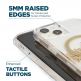 Case Mate Karat Marble MagSafe Case - удароустойчив хибриден кейс с Magsafe за iPhone 14 (прозрачен-златен) 1
