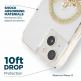 Case Mate Karat Marble MagSafe Case - удароустойчив хибриден кейс с Magsafe за iPhone 14 (прозрачен-златен) 4