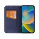 Dux Ducis Skin X2 Case - кожен калъф с поставка и отделение за кр. карти за iPhone 14 Pro (син) 2