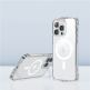 Joyroom Magnetic Defender Series Magsafe Case - хибриден удароустойчив кейс с вградена поставка за iPhone 14 (прозрачен) 2