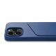 Mujjo Leather Wallet  Case - премиум кожен кейс с джоб за кредитна карта за iPhone 14 Pro (син) 2