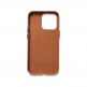 Mujjo Leather Wallet Case - премиум кожен кейс с джоб за кредитна карта за iPhone 14 Pro (кафяв) 4