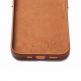 Mujjo Leather Wallet Case - премиум кожен кейс с джоб за кредитна карта за iPhone 14 Pro (кафяв) 9