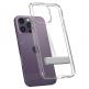 Spigen Ultra Hybrid S Case - хибриден кейс с висока степен на защита и вградена поставка за iPhone 14 Pro Max (прозрачен) 1