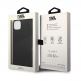 Karl Lagerfeld Leather Perforated Logo - дизайнерски кожен кейс за iPhone 14 (черен) 1