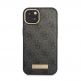 Guess PU 4G MagSafe Leather Hard Case - дизайнерски кожен кейс с MagSafe за iPhone 14 (черен) 3