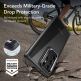 ESR Shock Armor Kickstand Case - удароустойчив хибриден кейс с вградена поставка за Samsung Galaxy S23 Ultra (черен) 5