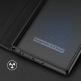 Dux Ducis Skin X2 Case - кожен калъф с поставка и отделение за кр. карти за Samsung Galaxy S23 Ultra (черен) 6