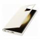 Samsung Galaxy S-View Wallet Cover EF-ZS918CU - оригинален калъф през който виждате информация от дисплея за Samsung Galaxy S23 Ultra (бял) 2