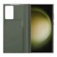 Samsung Galaxy S-View Wallet Cover EF-ZS918CG - оригинален калъф през който виждате информация от дисплея за Samsung Galaxy S23 Ultra (зелен) 3