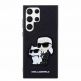 Karl Lagerfeld Saffiano Karl and Choupette NFT Case - дизайнерски кожен кейс за Samsung Galaxy S23 Ultra (черен) 5