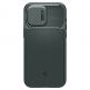 Spigen Optik Armor MagFit MagSafe Case - тънък качествен силиконов (TPU) калъф с капак за камерата с MagSafe за iPhone 15 Pro Max (зелен) 3