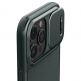 Spigen Optik Armor MagFit MagSafe Case - тънък качествен силиконов (TPU) калъф с капак за камерата с MagSafe за iPhone 15 Pro Max (зелен) 8