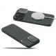 Spigen Optik Armor MagFit MagSafe Case - тънък качествен силиконов (TPU) калъф с капак за камерата с MagSafe за iPhone 15 Pro Max (зелен) 12
