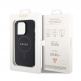 Guess PU Saffiano MagSafe Case - дизайнерски кожен кейс с Magsafe за iPhone 15 Pro Max (черен) 7