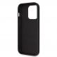 Guess PU 4G Strass Triangle Metal Logo Case With Crossbody Strap - силиконов (TPU) калъф с връзка за носене през врата за iPhone 15 Pro Max (черен) 6