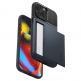 Spigen Slim Armor CS Case - хибриден кейс с отделение за кр. карти и най-висока степен на защита за iPhone 15 Pro Max (тъмносин) 5