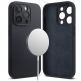Ringke Liquid Silicone Magnetic Case - силиконов (TPU) калъф с MagSafe за iPhone 15 Pro Max (тъмносин) 1