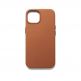 Mujjo Full Leather MagSafe Case - премиум кожен (естествена кожа) кейс с MagSafe за iPhone 15 Plus, iPhone 14 Plus (кафяв) 2