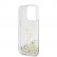 Guess Liquid Glitter Gold Stripe Case - дизайнерски кейс с висока защита за iPhone 15 Pro Max (прозрачен) 5