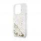 Guess Liquid Glitter Gold Stripe Case - дизайнерски кейс с висока защита за iPhone 15 Pro (прозрачен) 3