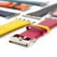 4smarts Leather Duett Wrist Band - кожена каишка за Apple Watch 38мм, 40мм (жълт-червен) 1