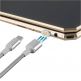 4smarts Magnetic USB-C to USB-C Cable GRAVITYCord 2.0 Ultimate - USB-C кабел с магнитен накрайник за устройства с USB-C (180см) (сребрист) 3