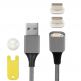 4smarts Magnetic USB Cable GRAVITYCord 2.0 with Two USB-C Connectors - кабел с магнитен накрайник с два USB-C конекторa за устройства с USB-C (100см) (сив) 2