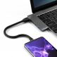 Satechi Flexible USB-C Charging Cable - гъвкав USB към USB-C кабел за устройства с USB-C порт (25 см.) (черен) 3