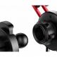 Baseus YY Car Mount Holder - поставка за радиатора на кола за смартфони с дисплеи до 6.5 инча и Lightning кабел (100 см) (червена) 1