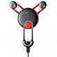 Baseus YY Car Mount Holder - поставка за радиатора на кола за смартфони с дисплеи до 6.5 инча и Lightning кабел (100 см) (червена) 2