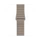 Apple Stone Leather Loop Large - оригинална кожена каишка за Apple Watch 42мм, 44мм (бежов) 2