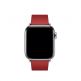 Apple Modern Buckle Band Small - оригинална кожена каишка за Apple Watch 38мм, 40мм (червен) 1
