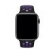 Apple Watch Nike+ Sport Band - оригинална силиконова каишка за Apple Watch 38мм, 40мм (черен-лилав)  1