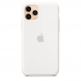 Apple Silicone Case - оригинален силиконов кейс за iPhone 11 Pro (бял) 3