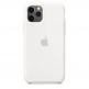 Apple Silicone Case - оригинален силиконов кейс за iPhone 11 Pro (бял) 5