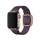 Apple Modern Buckle Band Large - оригинална кожена каишка за Apple Watch 38мм, 40мм (лилав) 1