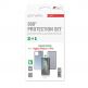 4smarts 360° Premium Protection Set with Colour Frame Glass - тънък силиконов кейс и стъклено покритие с черна рамка и извити ръбове за дисплея на iPhone 11 Pro (прозрачен) 1